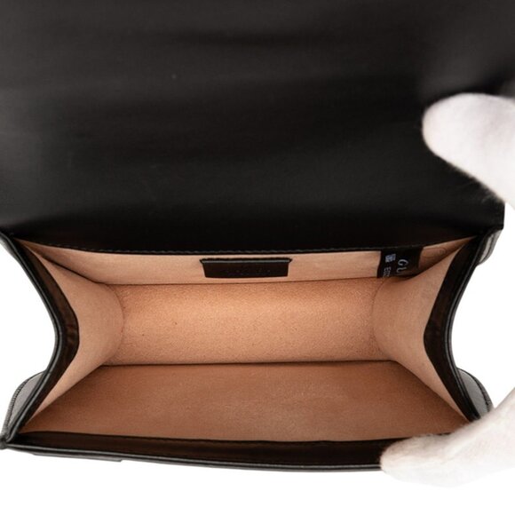 GUCCI Black Leather Shoulder Bag - Picture 4 of 7